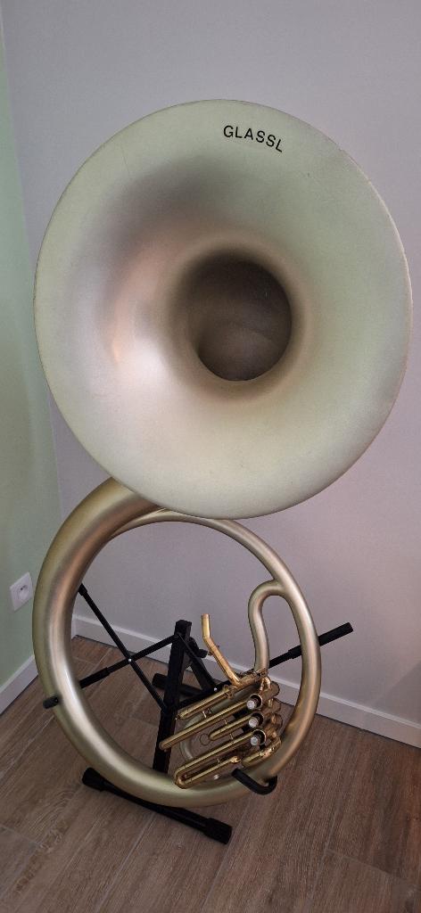 Sousafoon Eb Glassl, Muziek en Instrumenten, Blaasinstrumenten | Tuba's, Ophalen, Gebruikt, Es-tuba