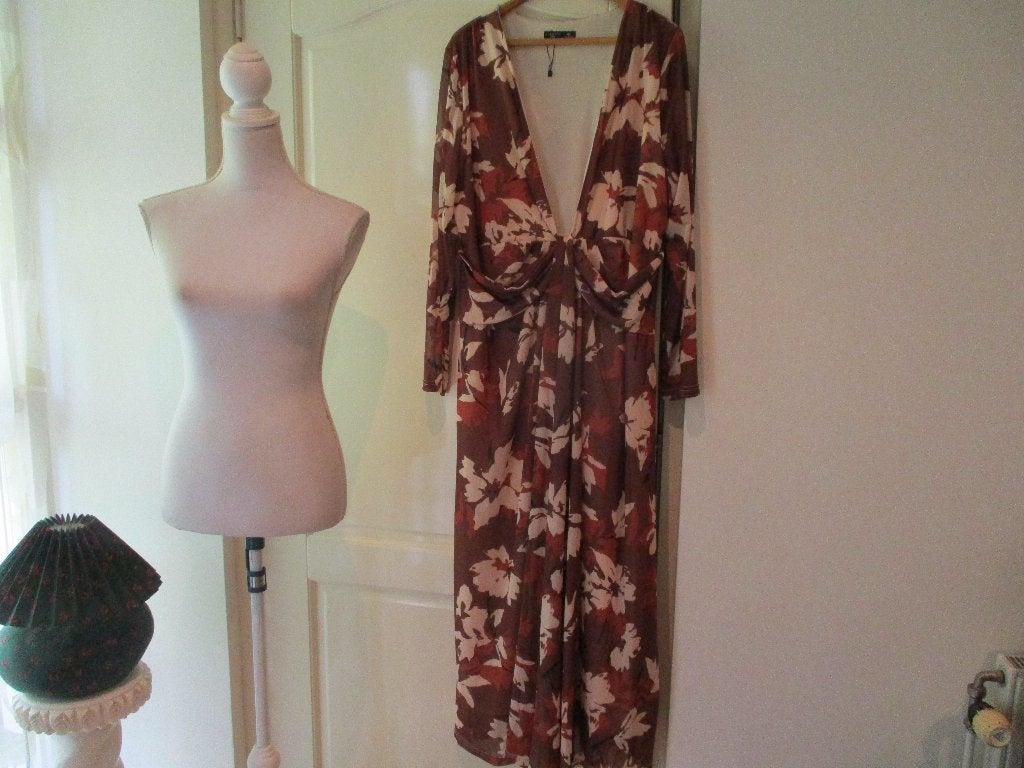 mj/NIEUW! ANEWSTA/lange jurk/galajurk/maat 2XL valt als 42, Galajurk, Overige kleuren, ANEWSTA, Verzenden