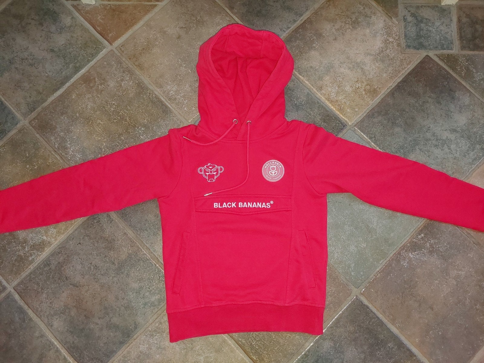Hele mooie rood/rose hoody XS /176 Black Bananas NIEUWSTAAT, Jongen of Meisje, Trui of Vest, Ophalen of Verzenden, Zo goed als nieuw