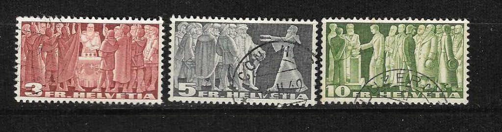 Zwitserland 328-330, Ophalen of Verzenden, Gestempeld