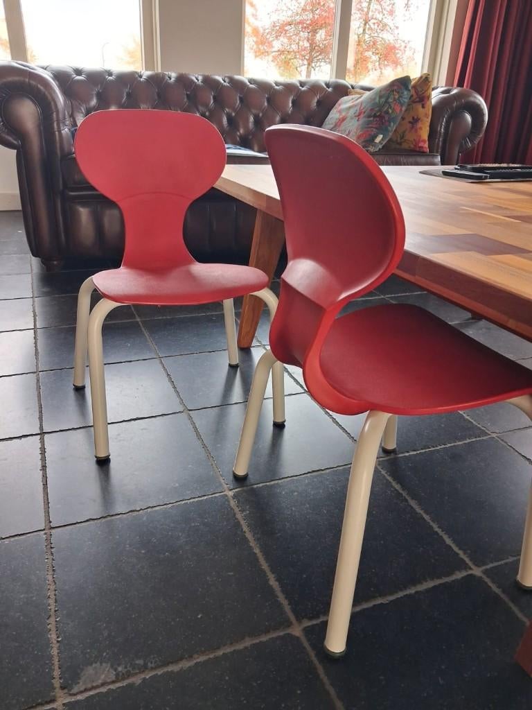 2 Schoolstoelen, Ophalen, Gebruikt, Twee, Metaal