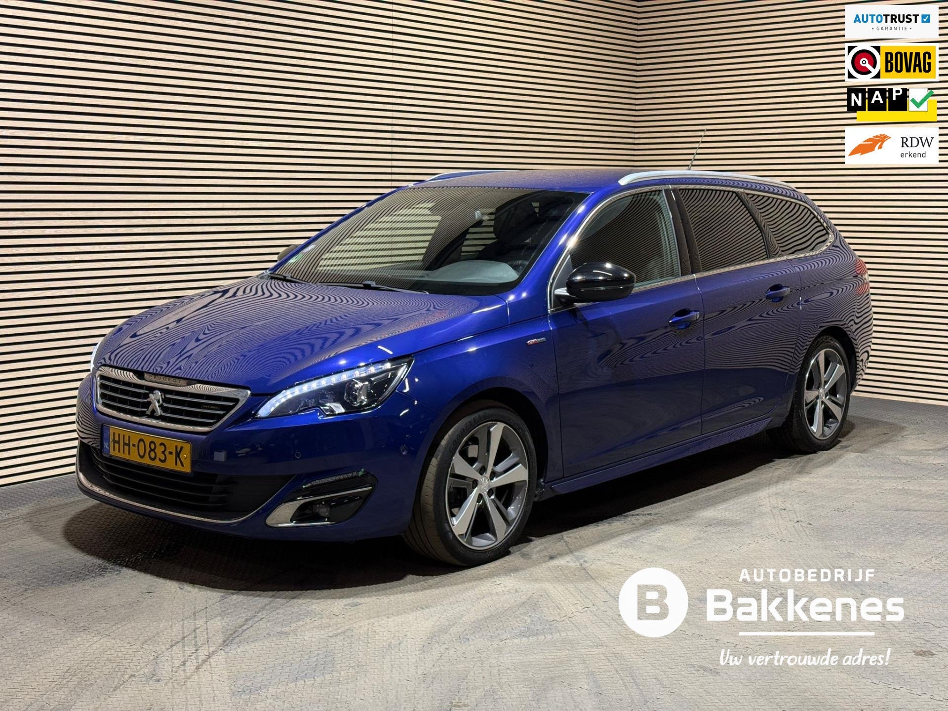 Peugeot 308 SW 1.2 PureTech GT-line|Automaat|Camera|Leder|St, Auto's, Gebruikt, 1199 cc, Met garantie (alle), Automatische klimaatregeling
