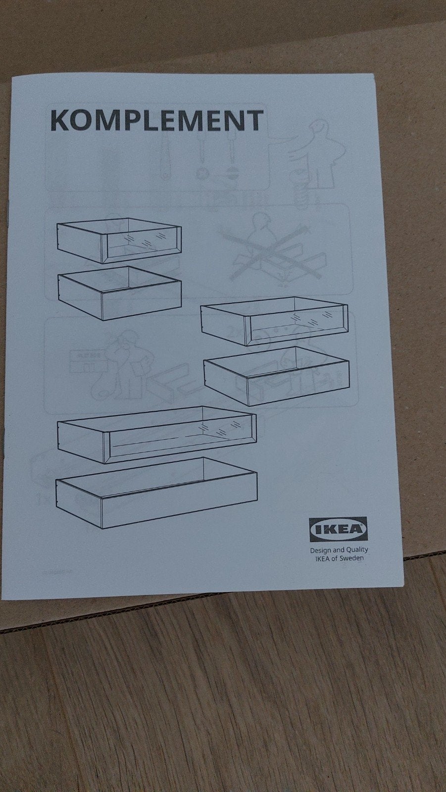 IKEA KOMPLEMENT Lade - Nieuw in verpakking, Huis en Inrichting, Ophalen, Modern, Scandinavisch, 1 of 2 laden, Nieuw