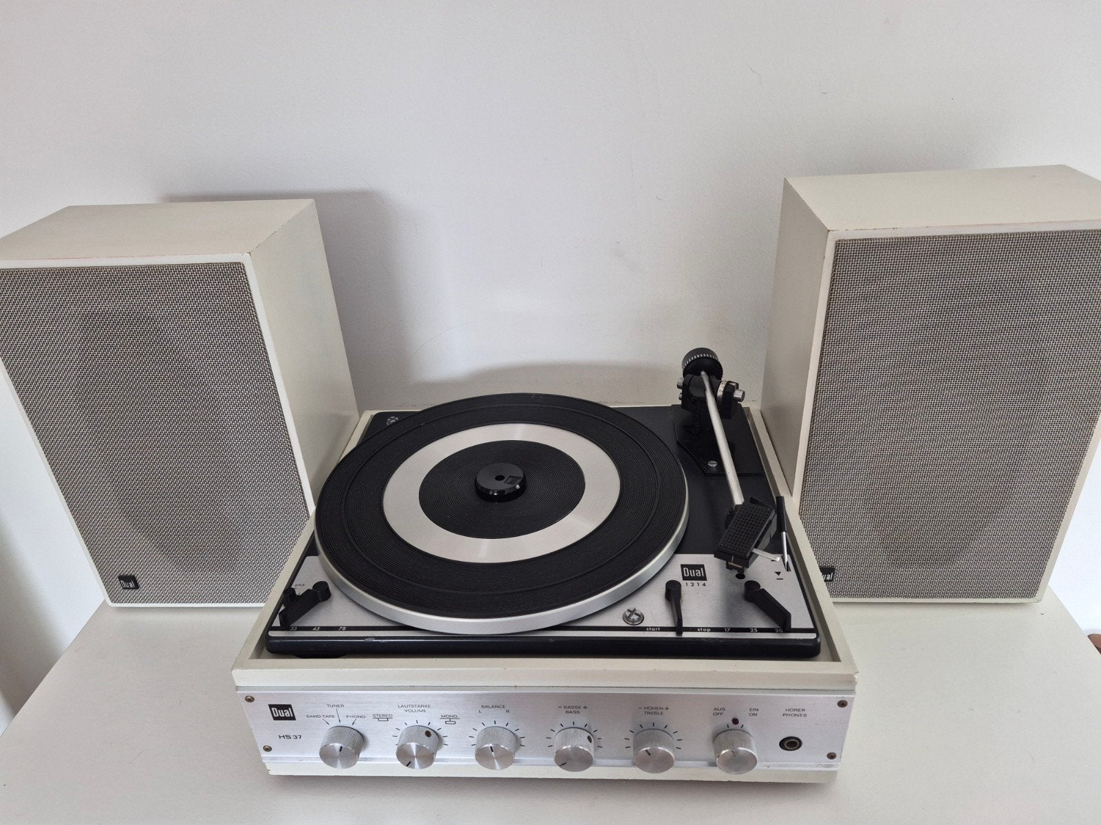 Leuke Dual HS 37 platenspelerset incl. CL 11 boxen, Gebruikt, Automatisch, Ophalen of Verzenden, Platenspeler