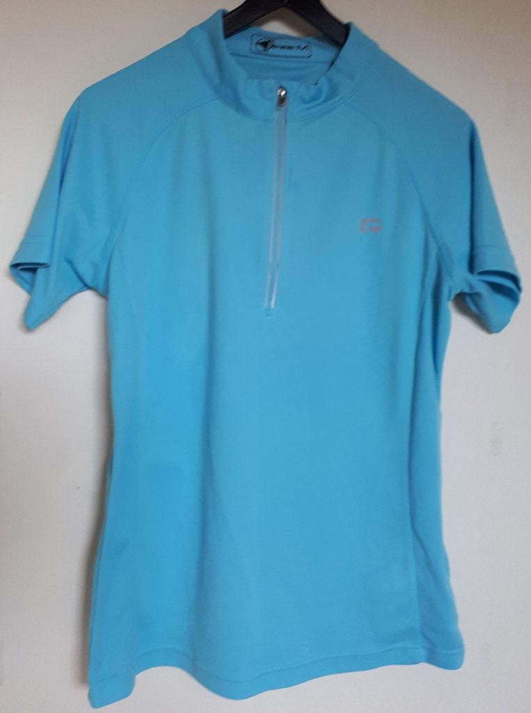 Sportshirt Licht Blauw Maat M., Maat 38/40 (M), Blauw, Ophalen of Verzenden, Zo goed als nieuw