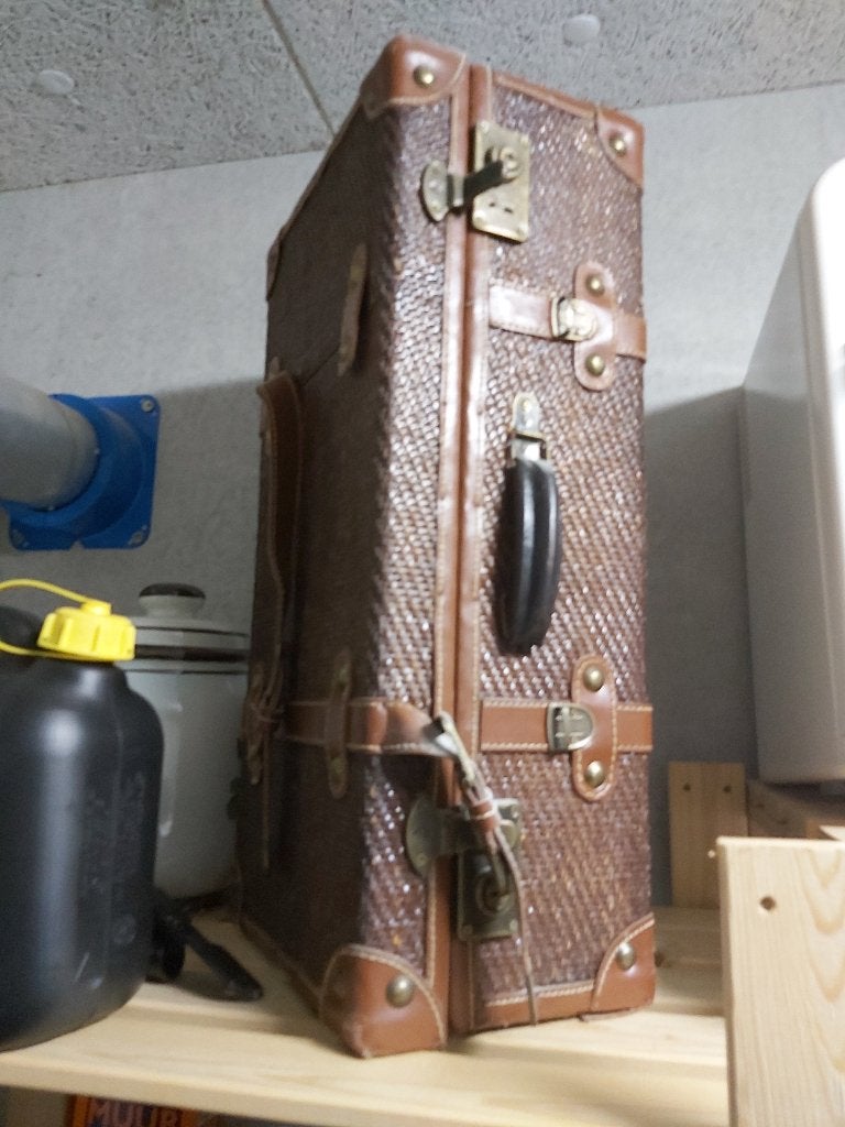 Vintage koffer voor oldtimer, Antiek en Kunst, Ophalen of Verzenden