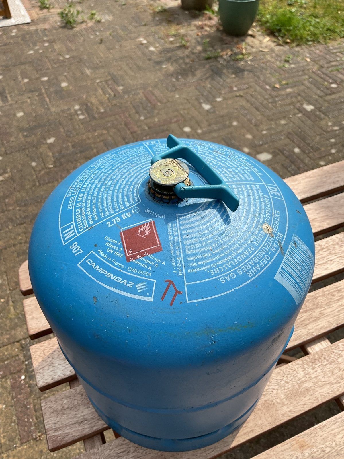 Campingaz 907 leeg, Ophalen, Zo goed als nieuw
