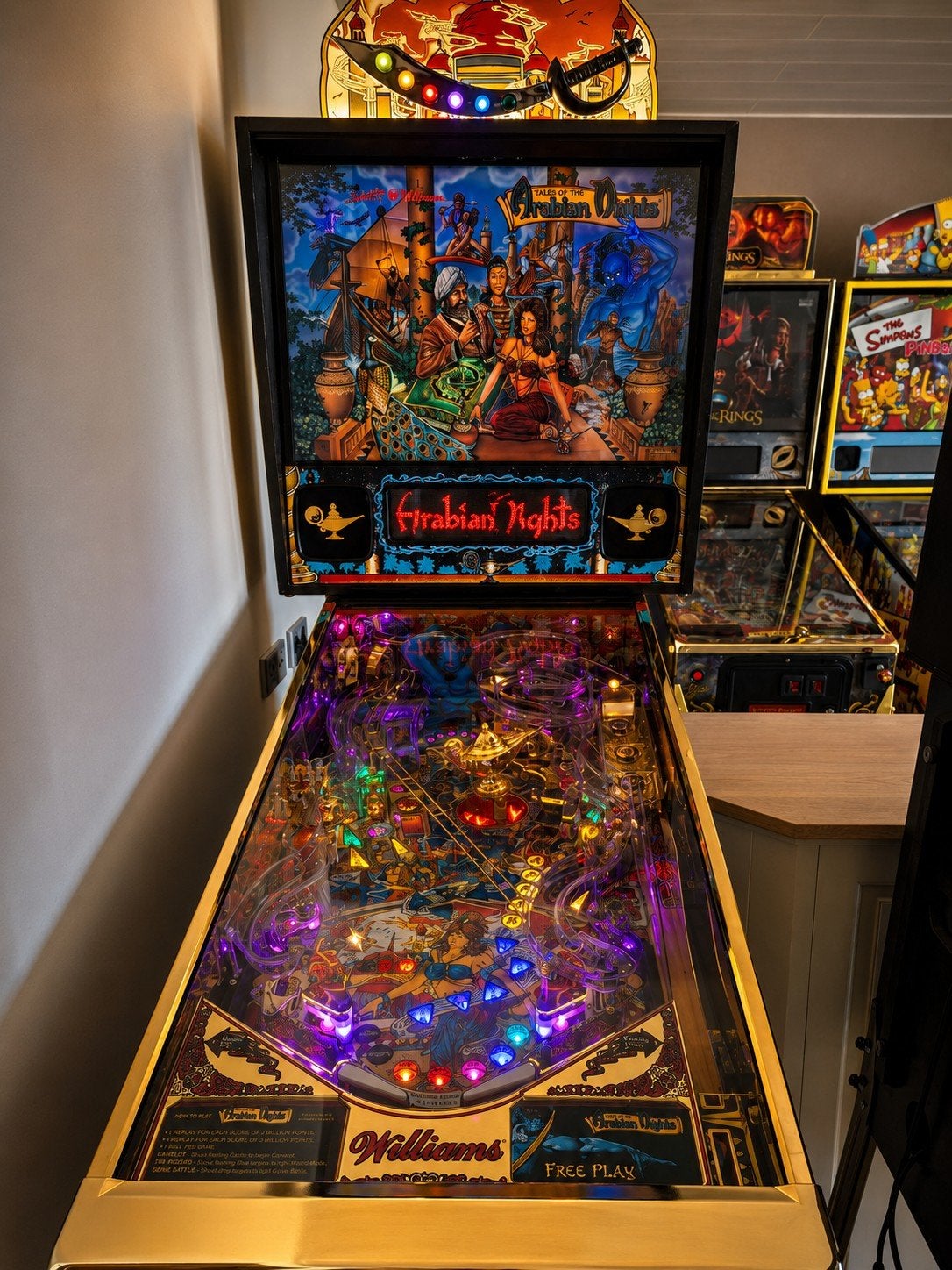 Tales of the Arabian Nights Flipperkast GOLD, Ophalen, Nieuw, Williams, Dot-matrix
