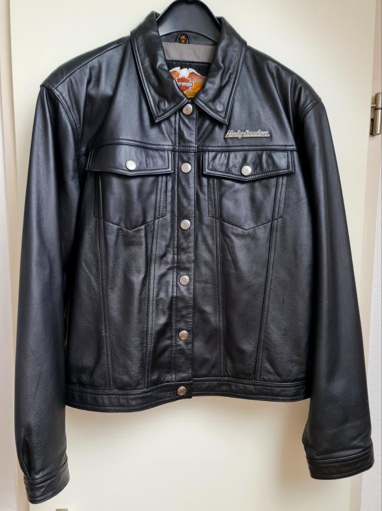 Harley Davidson leren jas jack blouse XXL Dames / Heren mooi, Ophalen, Gebruikt, Gebruiksvoorwerp