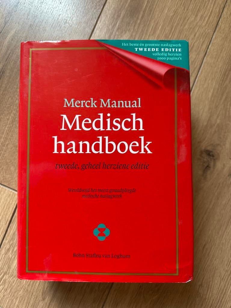 Merck Manual Medisch handboek - Tweede, geheel herziene edit, Boeken, Studieboeken en Cursussen, Ophalen of Verzenden, Beta, Zo goed als nieuw