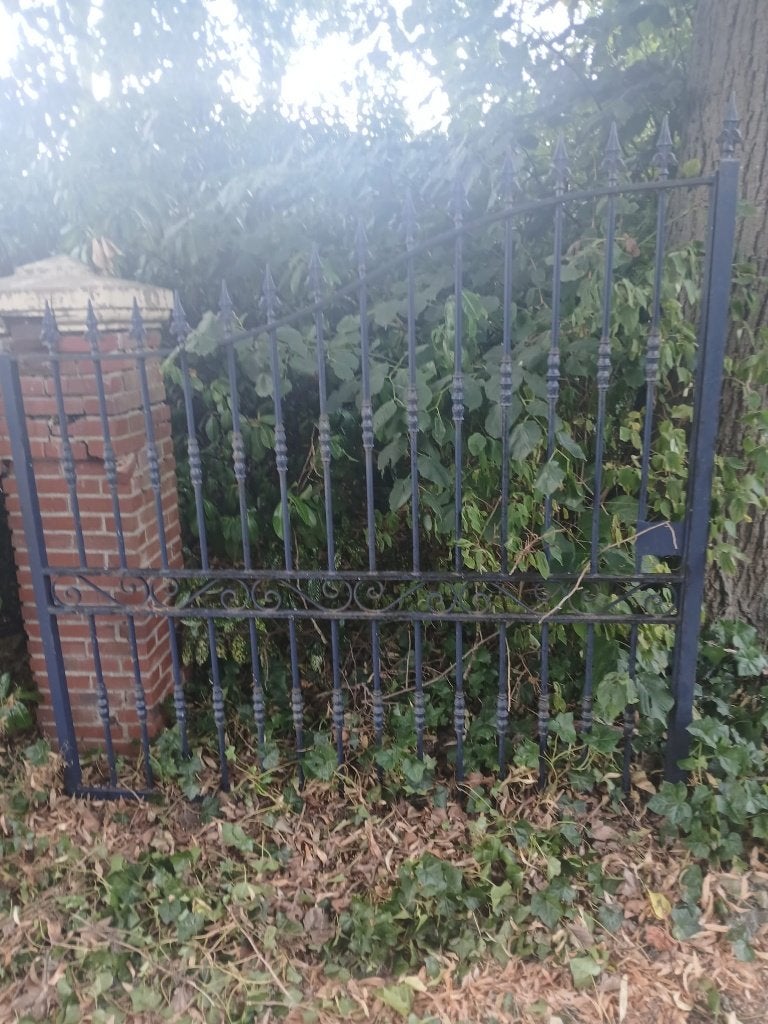 groot metalen sierpoort 200x200 cm – klassiek & decoratief, Ophalen, Gebruikt, 200 cm of meer, IJzer