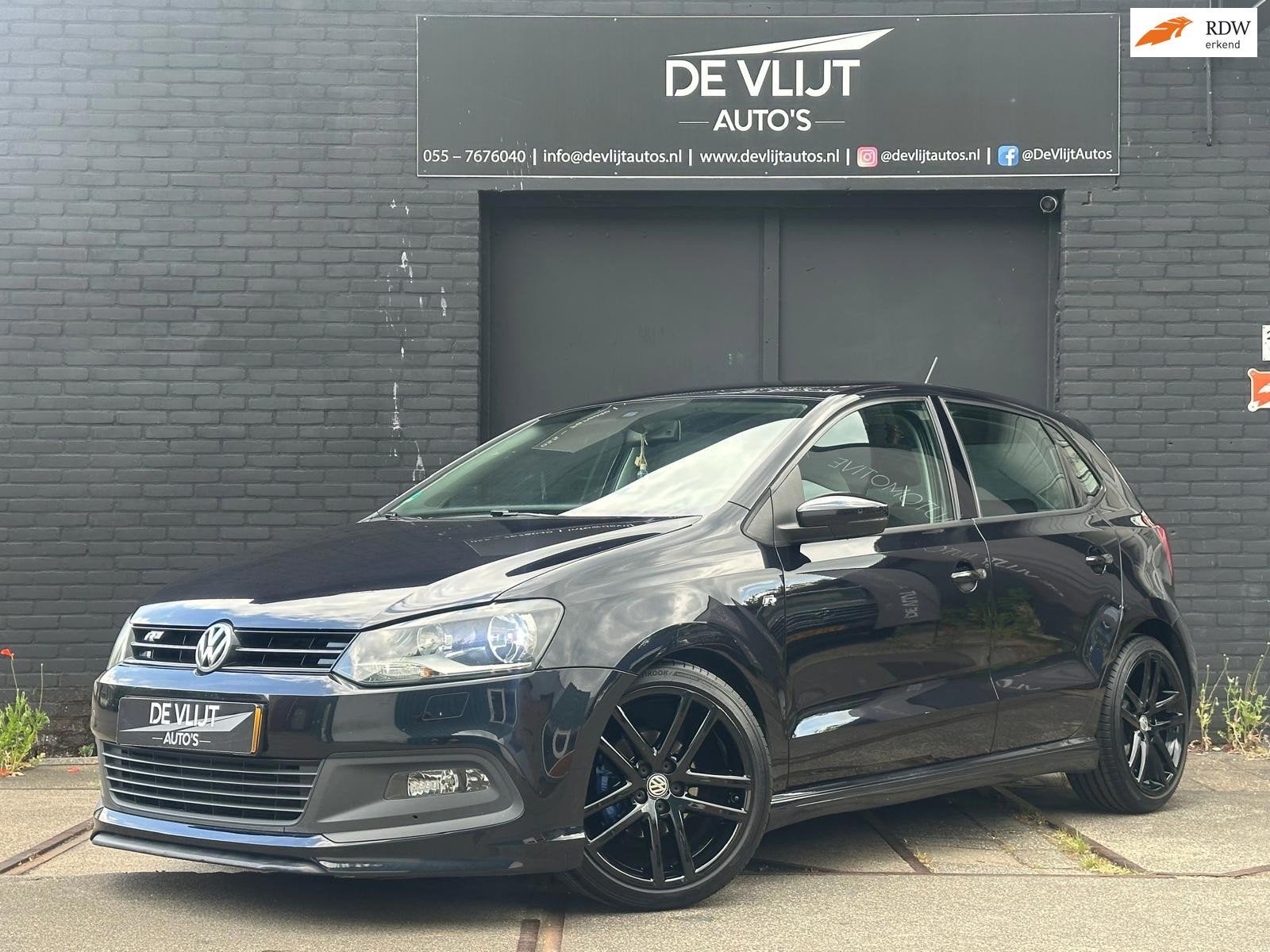 Volkswagen Polo 1.2 TSI DSG | R-Line | Carplay | Airco | Fri, Stof, Gebruikt, Zwart, 4 cilinders