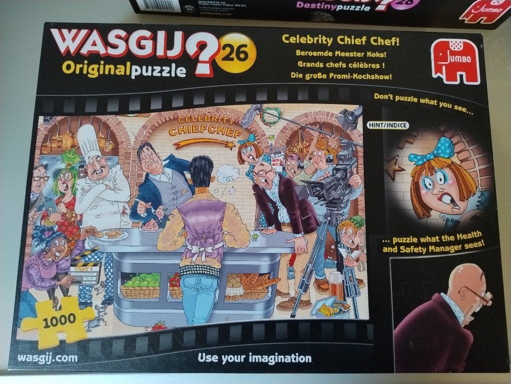 Wasgij legpuzzels - 5 verschillende - compleet, Ophalen, 500 t/m 1500 stukjes, Gebruikt, Legpuzzel