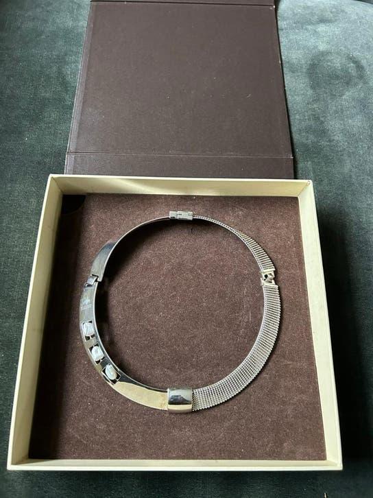 Elisabeth Landeloos Spang - zilver, Sieraden, Tassen en Uiterlijk, Antieke sieraden, Ophalen of Verzenden, Zilver, Ketting