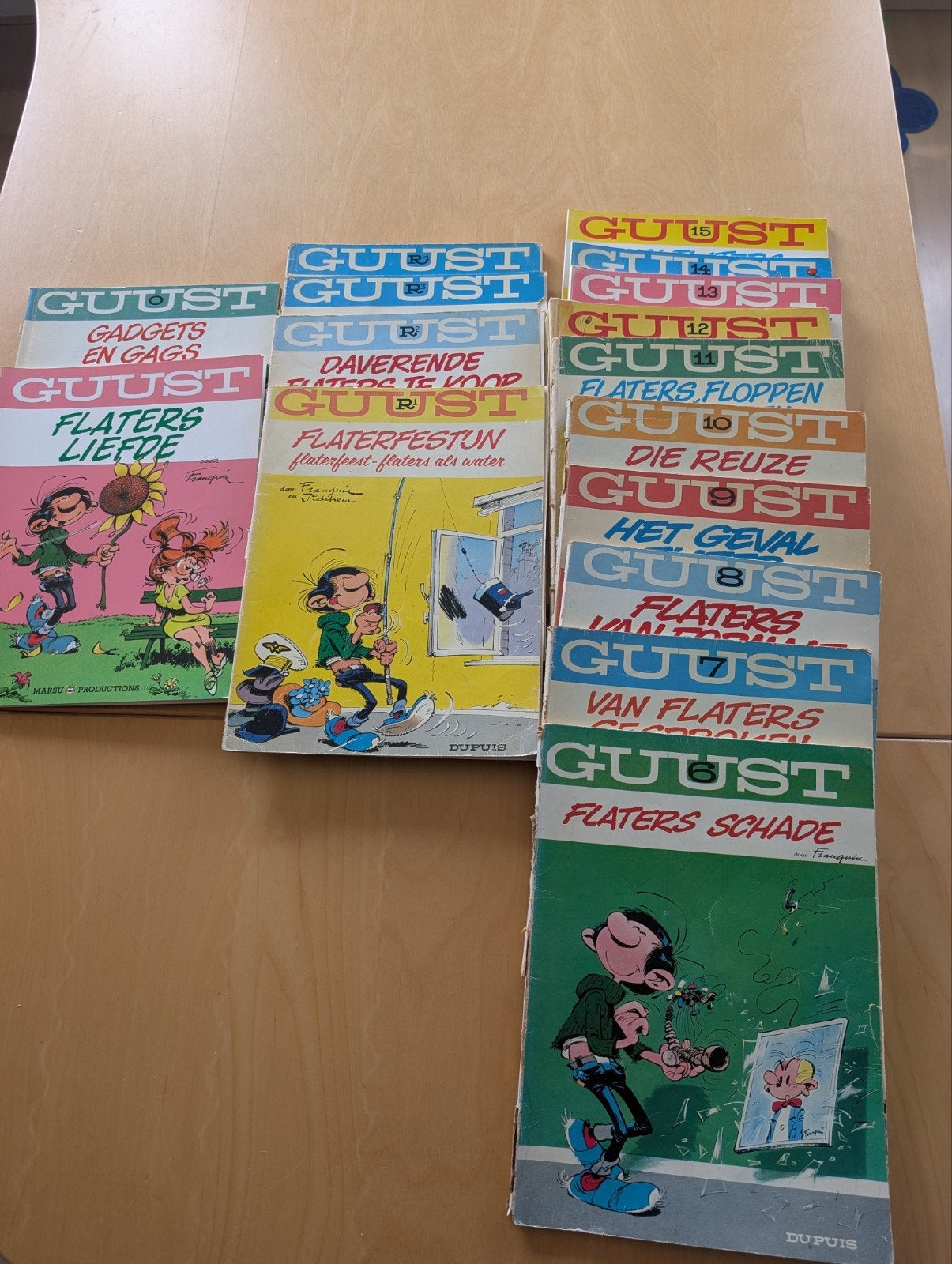 Guust Flater stripboeken collectie - 15 delen, Boeken, Stripboeken, Ophalen