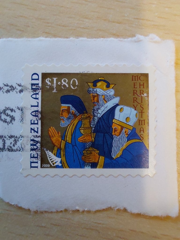 2009 Nieuw Zeeland kerstzegel, Verzenden, Gestempeld