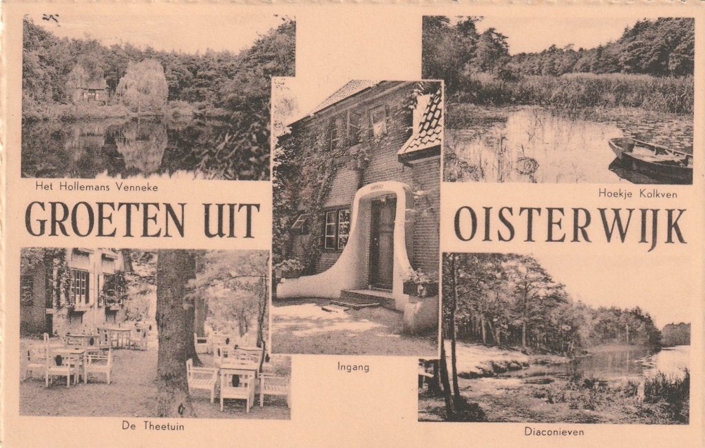 OISTERWIJK Vennen Theetuin Groeten 1954, Verzenden, 1940 tot 1960, Gelopen, Noord-Brabant