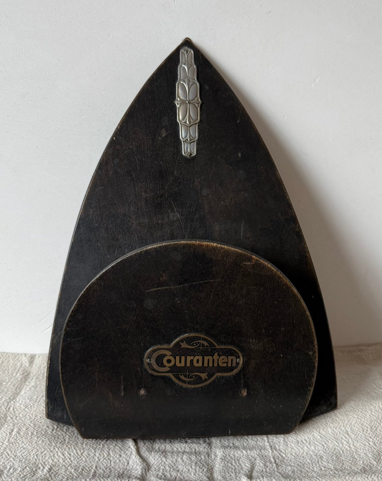 Antieke houder voor dagbladen, couranten, krantenbak., Ophalen of Verzenden