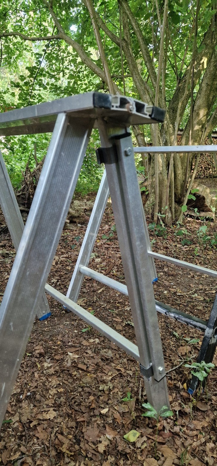 Aluminium Schragen inklapbaar met klemrail, Ophalen, Overige typen, Minder dan 2 meter