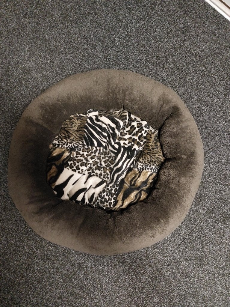Bruine honden mand van stof ook voor katten geschikt, Ophalen of Verzenden, Zo goed als nieuw, Stof