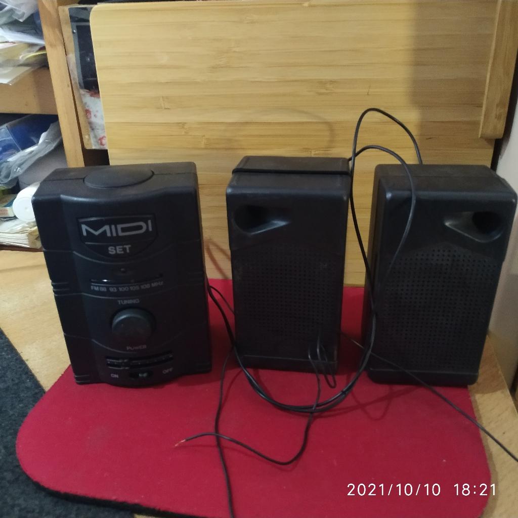 FM MIDI SET RADIO SPEAKERS, Overige merken, Gebruikt, Overige typen, Ophalen of Verzenden