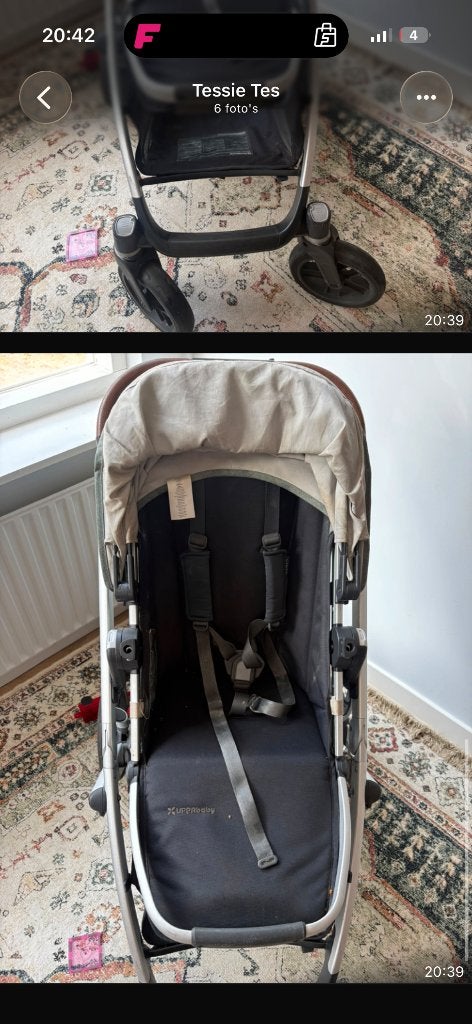 UPPAbaby Vista, Gebruikt, Met reiswieg, Ophalen, Kinderwagen