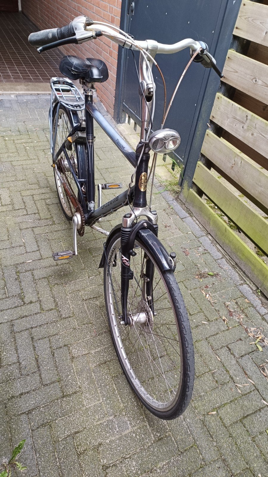 Gazelle Touche Airglide Damesfiets 8 versnellingen, Fietsen en Brommers, Ophalen, Gebruikt, Velgrem, Versnellingen