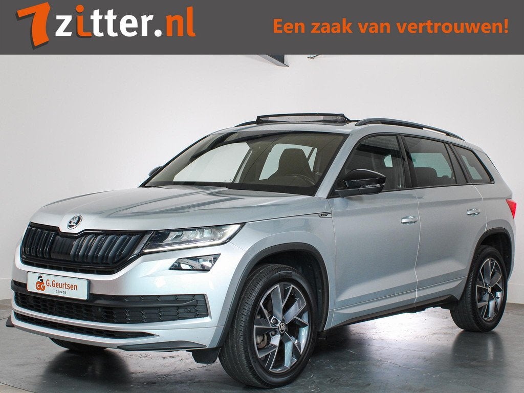 Skoda Kodiaq 1.5 TSI Sportline Business 7-Persoons Panoramad, Auto's, Skoda, 4 cilinders, 150 pk, Adaptive Cruise Control, Origineel Nederlands