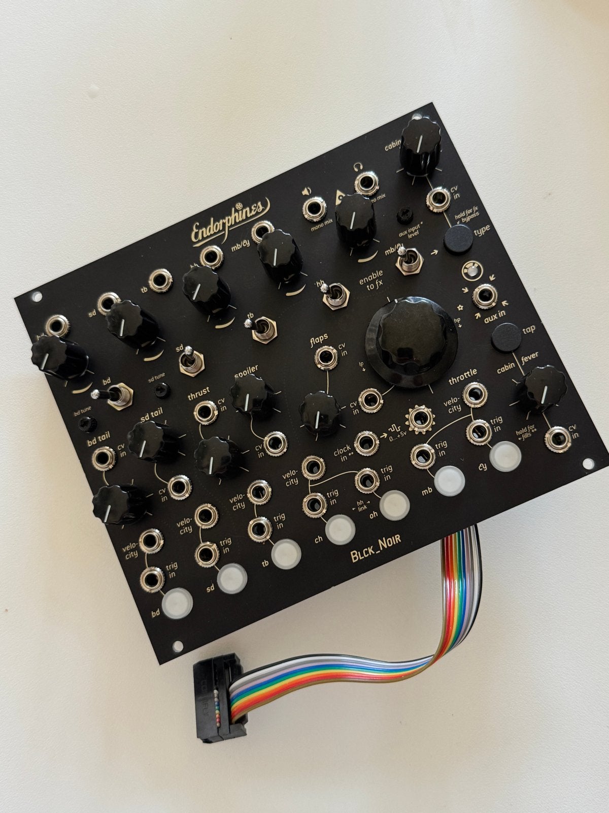 Endorphin.es Blck_Noir Eurorack Drum Module, Muziek en Instrumenten, Synthesizers, Ophalen of Verzenden, Zo goed als nieuw, Overige aantallen