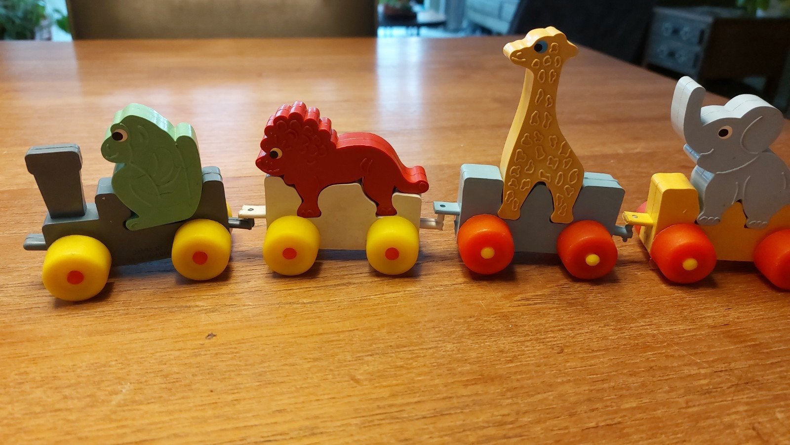 Vintage Spindler Dierentrein – Made in West Germany jaren 60, Ophalen of Verzenden, Gebruikt, Overige typen, Met wieltjes