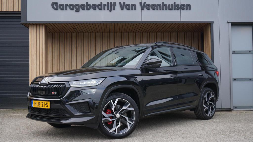 Skoda Kodiaq 2.0 TSI 245pk VRS 7-Zits DSG RS-Seats Pano.Dak, Auto's, Skoda, Gebruikt, Euro 6, 4 cilinders, Zwart