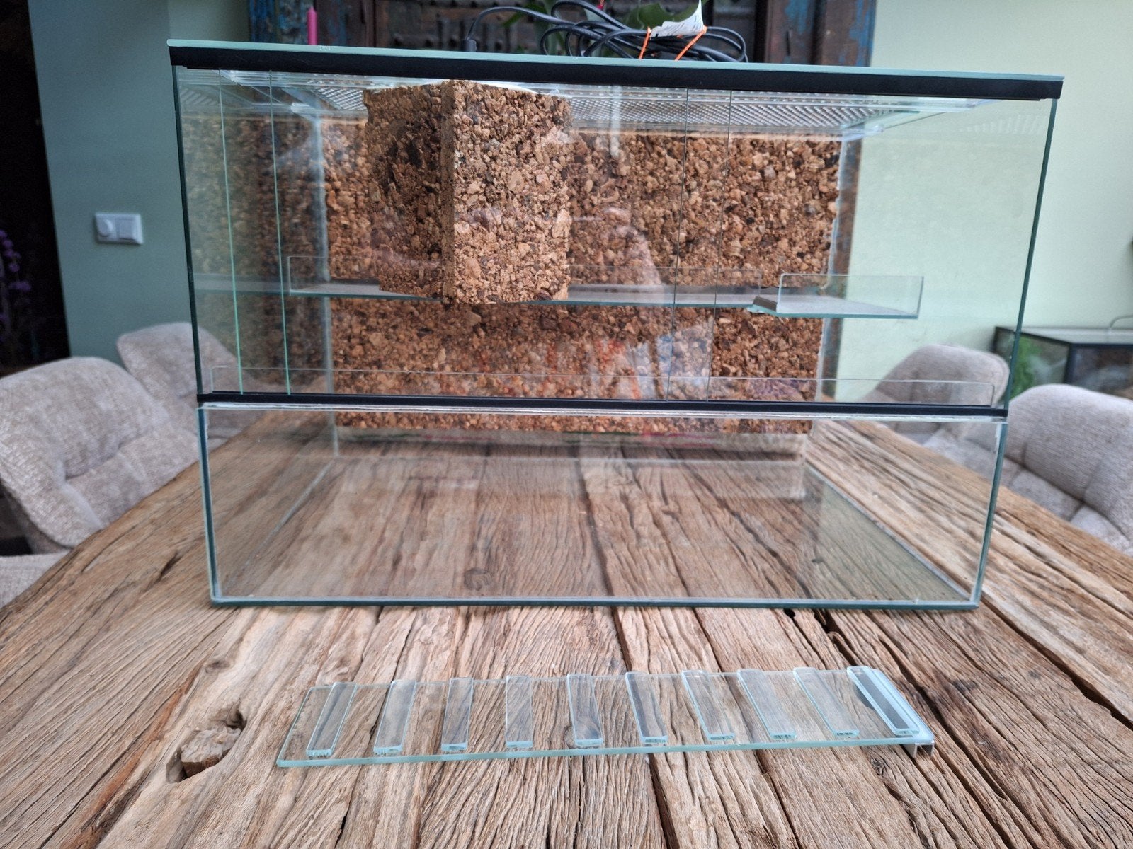 Terrarium i.z.g.st 60cmx40cm., Dieren en Toebehoren, Ophalen, Zo goed als nieuw