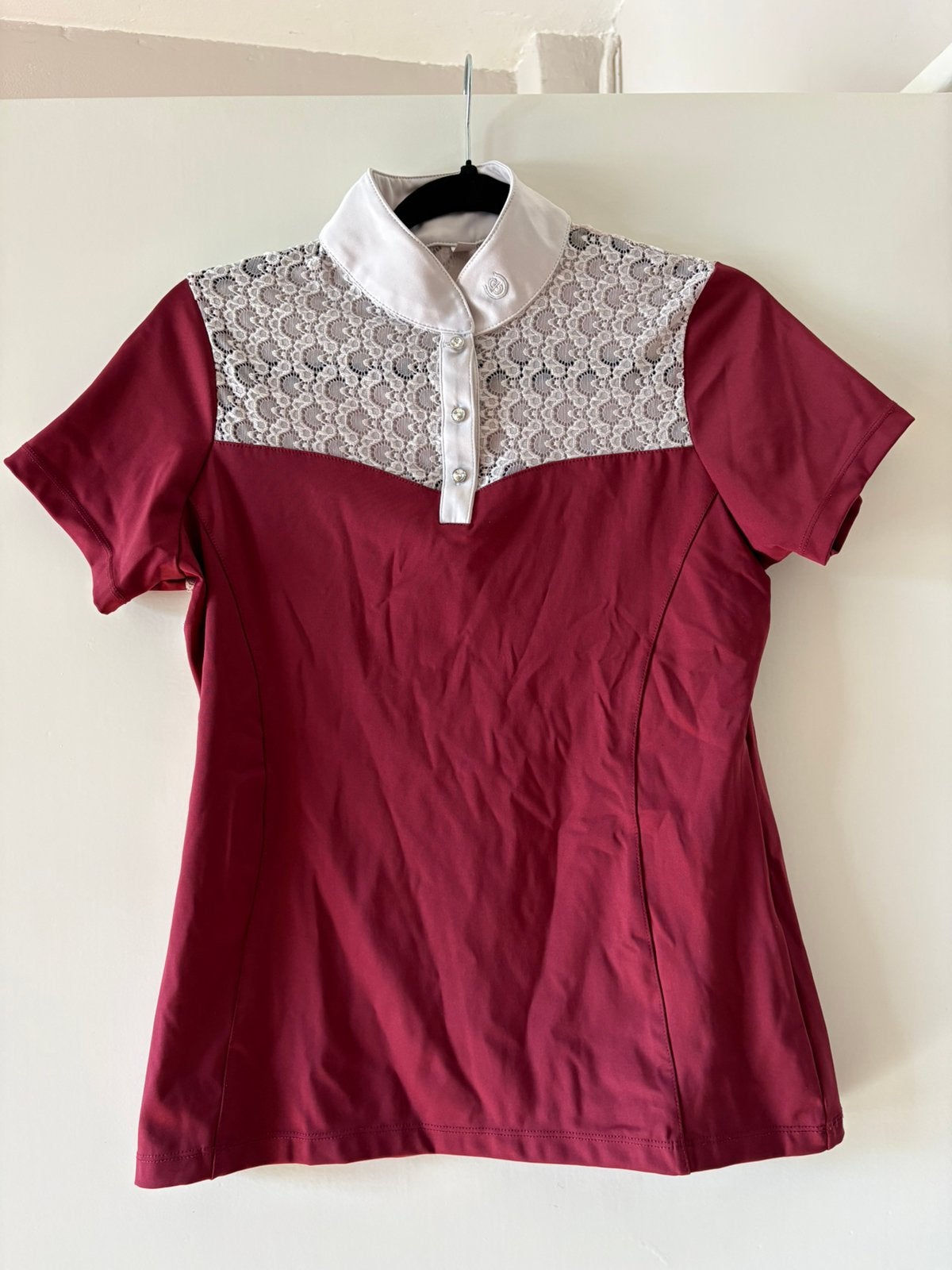 Equestrian Stockholm Crystal Champion Wedstrijdtop M, Dieren en Toebehoren, Paardrijkleding, Rood, Dressuur, Ophalen of Verzenden