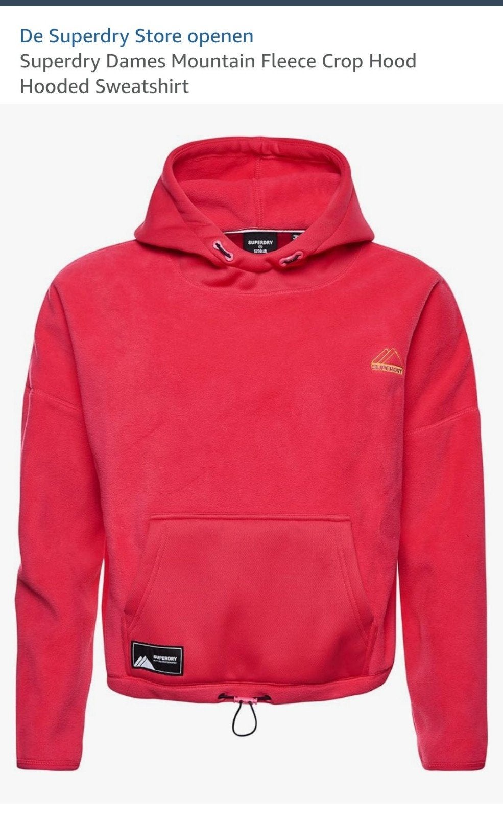 Superdry mountain fleece hoody, Maat 38/40 (M), Superdry, Ophalen of Verzenden, Zo goed als nieuw