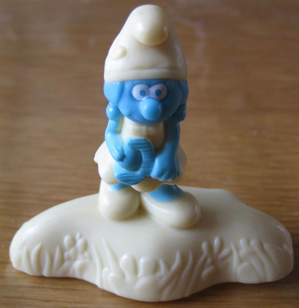 Smurfin in geel tint - Mc Donalds - 2017, Ophalen of Verzenden, Zo goed als nieuw, Smurfin, Poppetje, Figuurtje of Knuffel