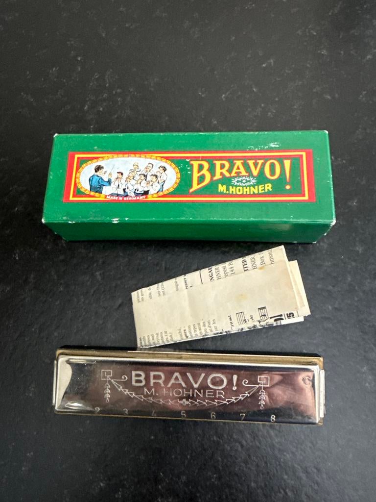 M. Hohner Bravo! Mondharmonica met doosje, Muziek en Instrumenten, Blaasinstrumenten | Mondharmonica's, Overige typen, Ophalen of Verzenden