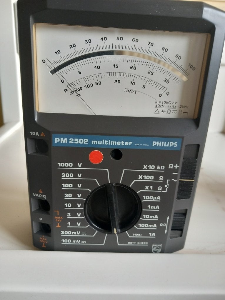 Philips Electronic VAΩ Meter PM2502, Ophalen, Zo goed als nieuw, Multimeter