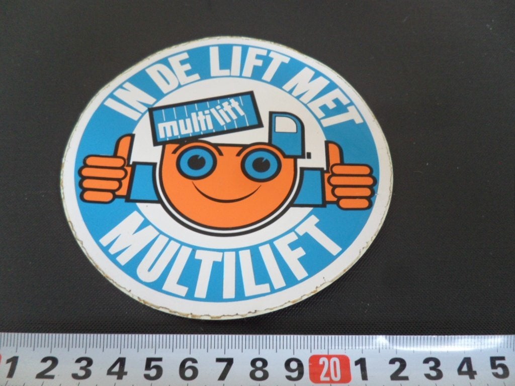 sticker In de lift met MULTIFIT, Ophalen, Zo goed als nieuw