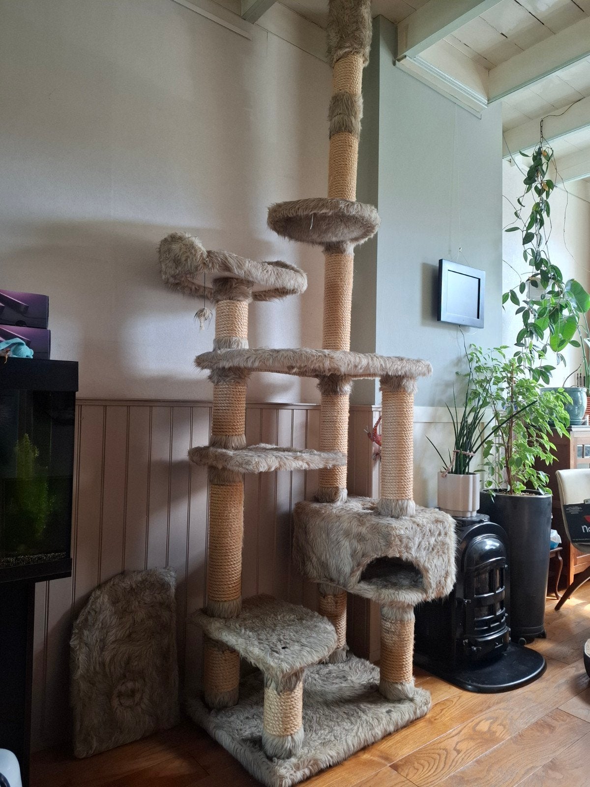 grote en stevige kattenkrabpaal kingdom elite, Ophalen, Zo goed als nieuw, Krabpaal