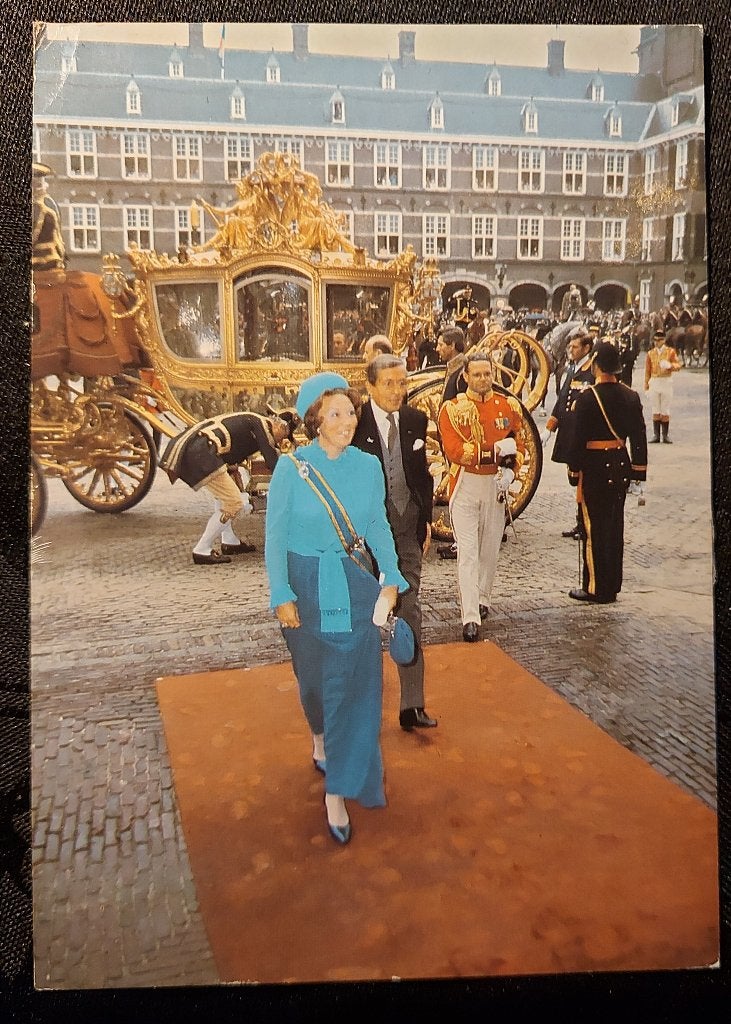 nr.2 : kaart : Koningin beatrix,prinsjesdag, Ophalen of Verzenden, Gebruikt, Kaart, Foto of Prent