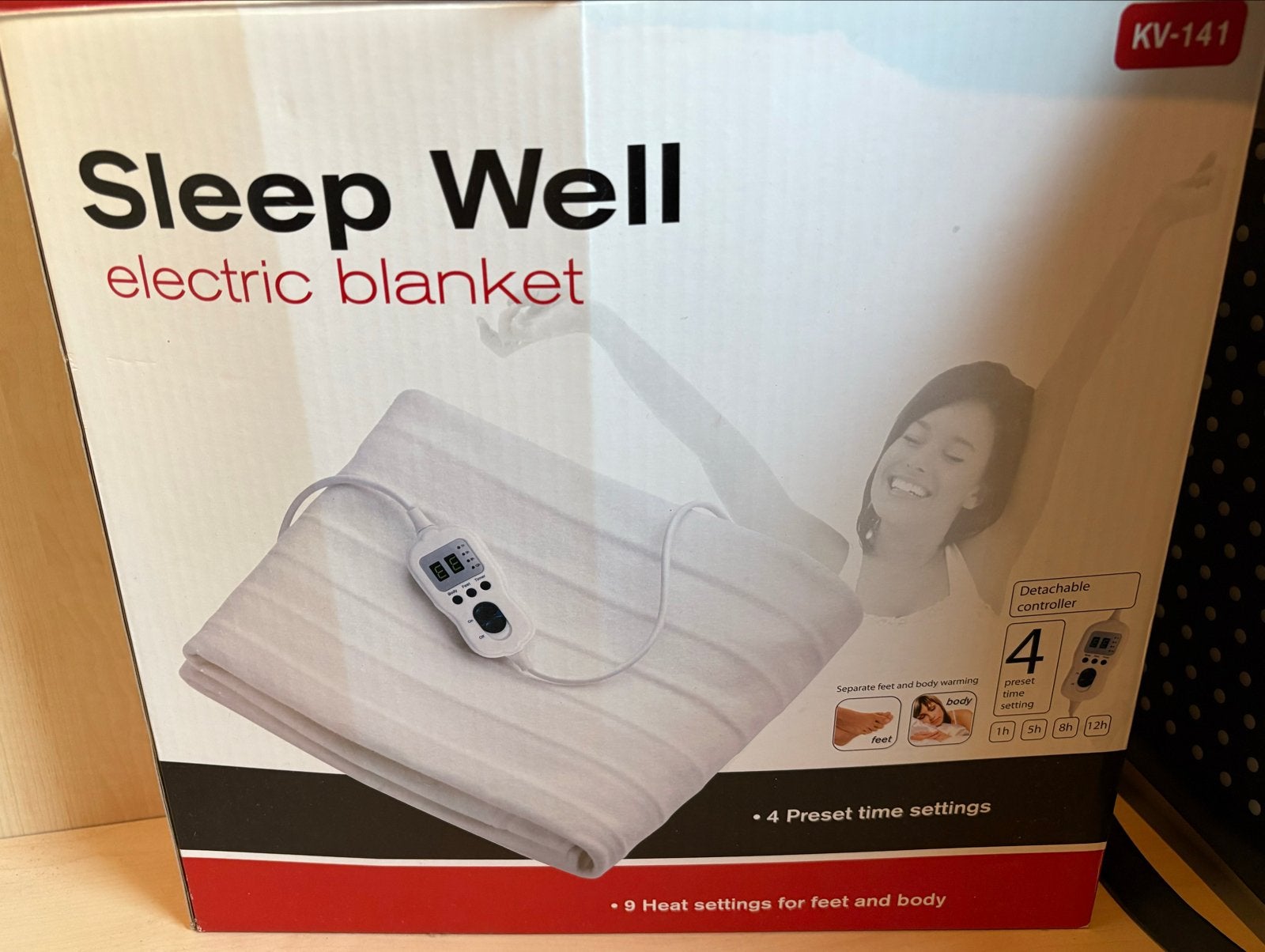 Sleep Well Elektrische Deken - KV-141, Ophalen, Eenpersoons, Wit, Nieuw