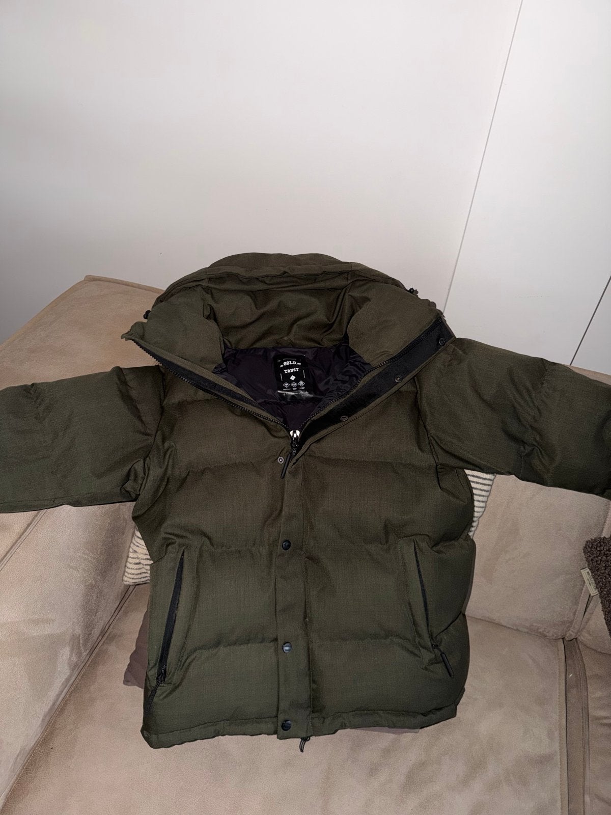 In Gold We Trust The Notorious Puffer Jacket Maat M, Ophalen, Maat 48/50 (M), Zo goed als nieuw, In Gold We Trust