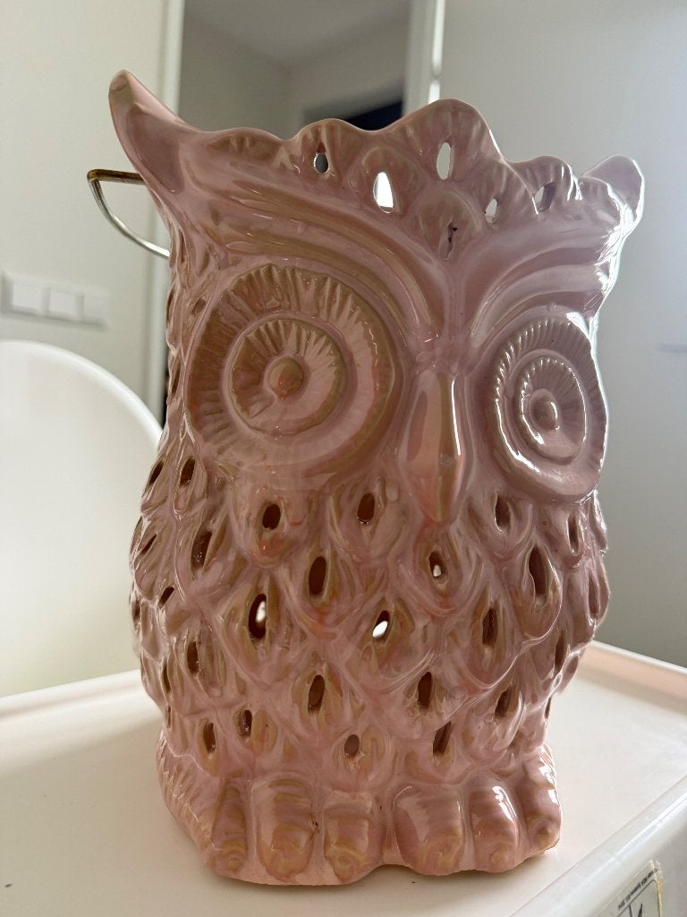 Windlicht uil (Richmond), Ophalen, Zo goed als nieuw, Roze