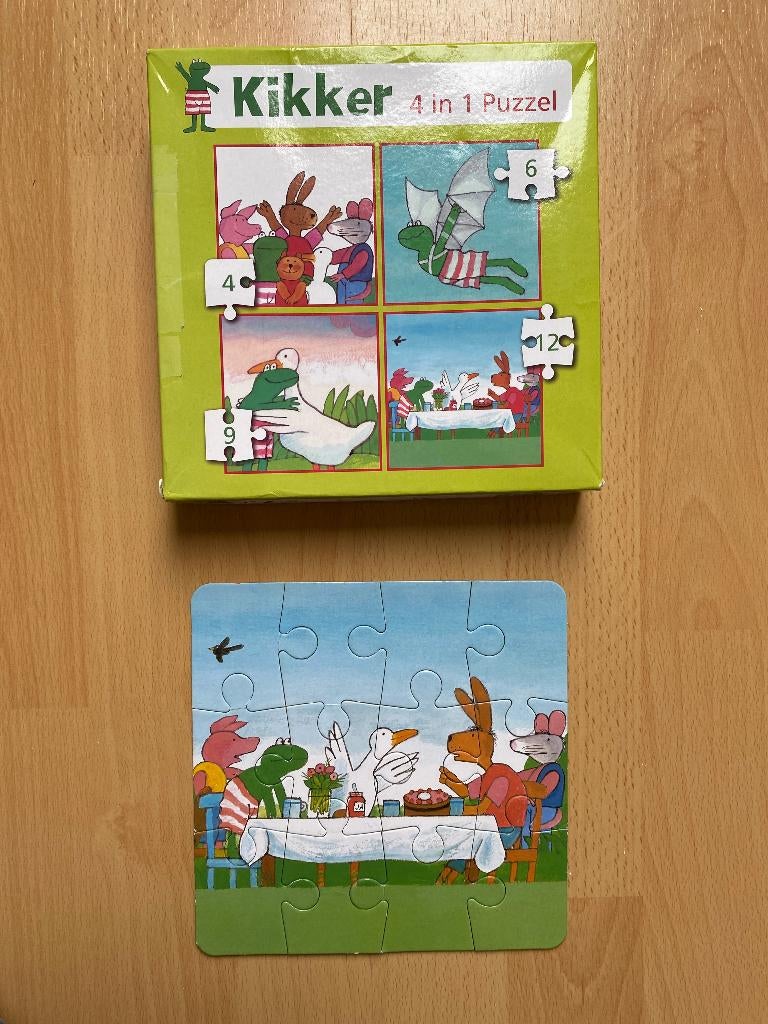 Kikker puzzel, Ophalen of Verzenden, 10 tot 50 stukjes, Gebruikt, 2 tot 4 jaar
