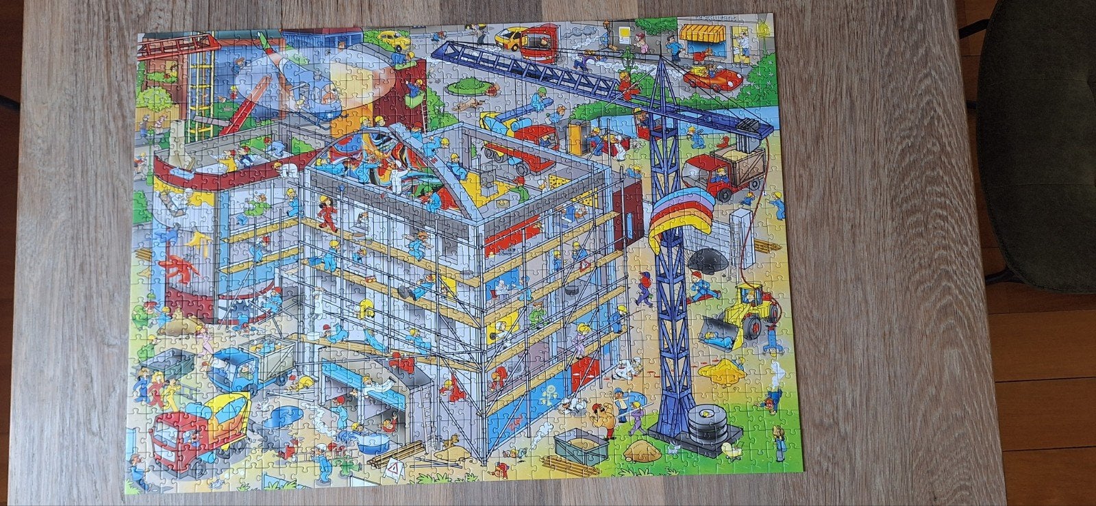 That's Life puzzel: de Bouwplaats, Ophalen of Verzenden, 500 t/m 1500 stukjes, Zo goed als nieuw, Legpuzzel