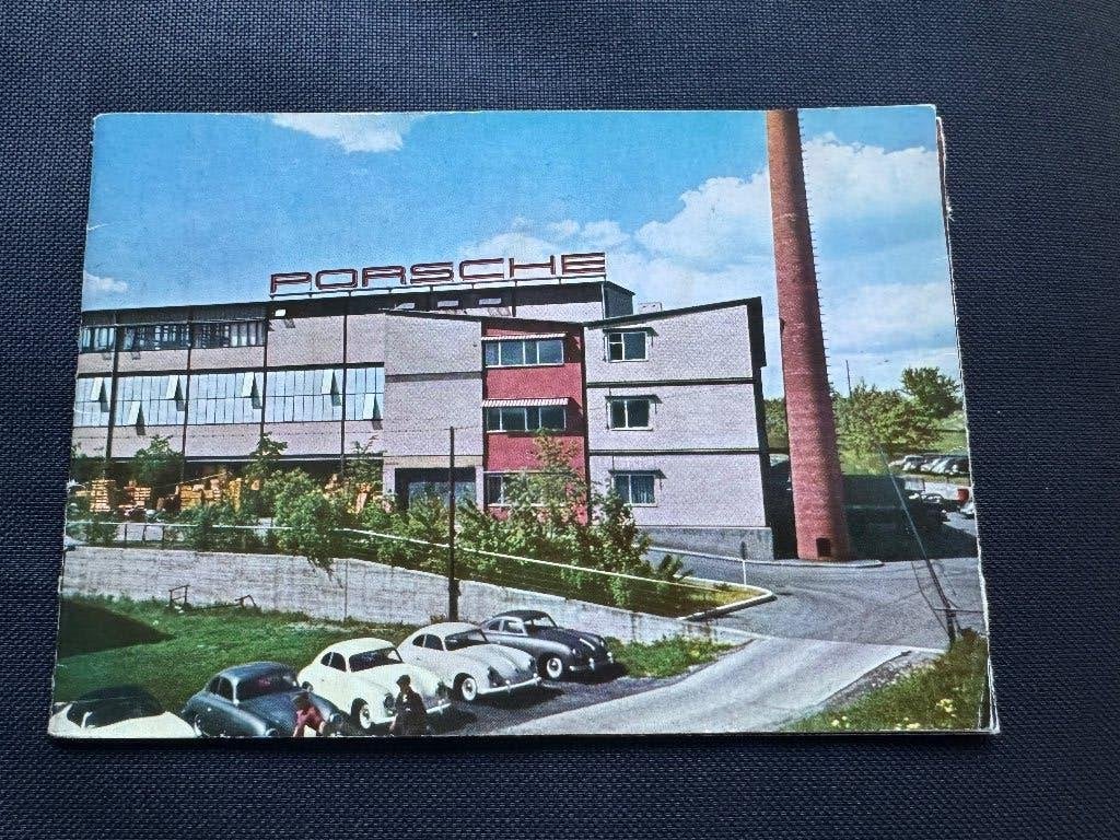 PORSCHE 356 A CARRERA en 550 SPYDER BROCHURE, Ophalen, Zo goed als nieuw, Porsche