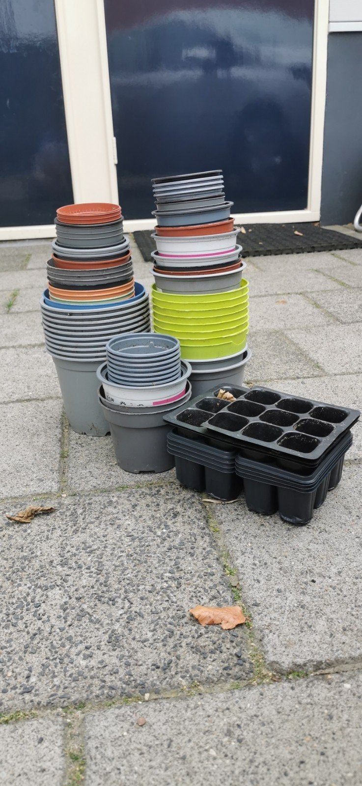 plastic kweekpotjes, diverse maten, Ophalen, Kunststof, Gebruikt, Minder dan 30 cm
