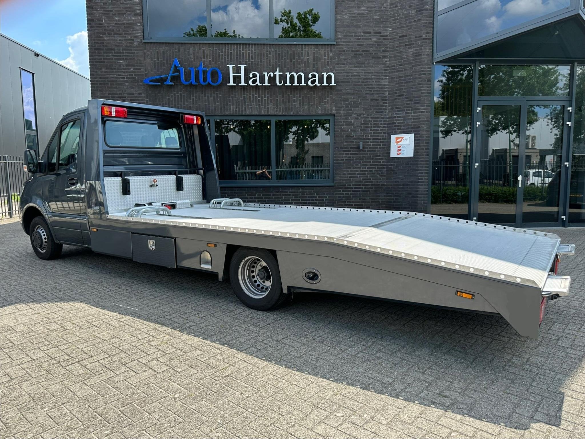 Mercedes-Benz Sprinter 519 1.9 CDI L3 RWD AUT Tijhof Oprijwa, Automaat, Gebruikt, Diesel, Zilver of Grijs
