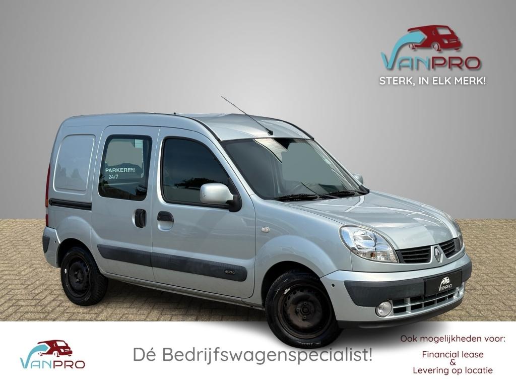 Renault KANGOO 1.5 dCi 70PK / Schuifdeur / Trekhaak / Airco, Renault, Bedrijf, 2 stoelen, Zilver of Grijs