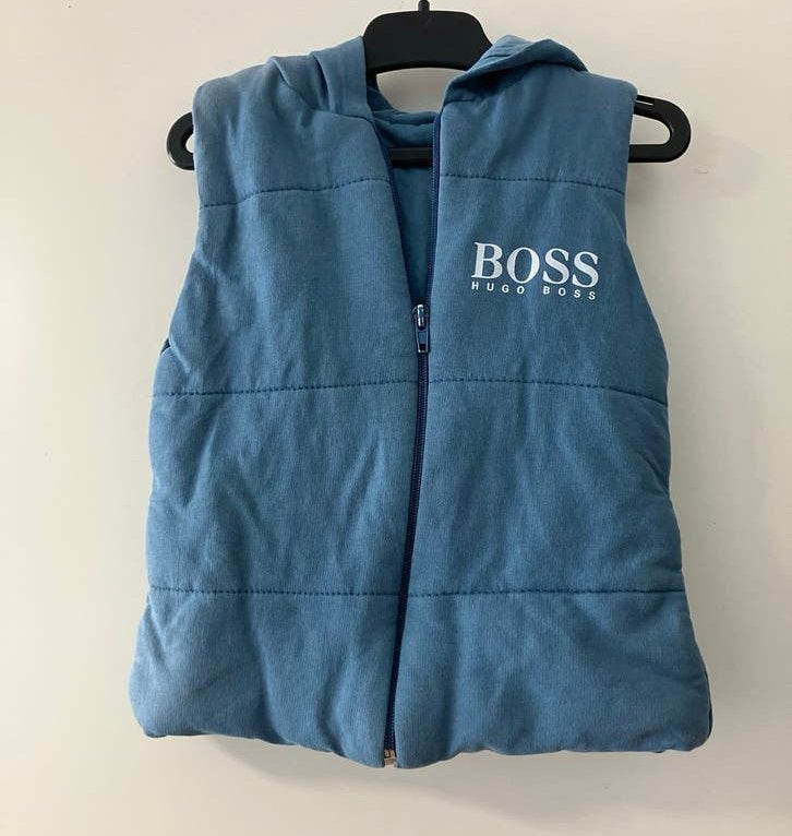 BOSS Hugo Boss Bodywarmer Blauw Maat 98, Ophalen of Verzenden, Zo goed als nieuw, Jongen, Jas